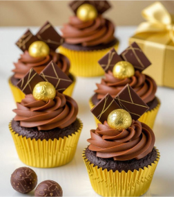 Choco Gold Cupcakes