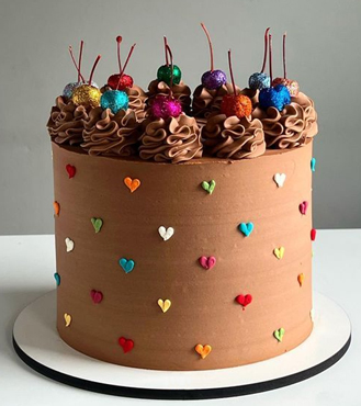 Choco Mini Hearts Cake