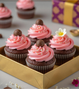 Chocolate Pearl Cupcakes