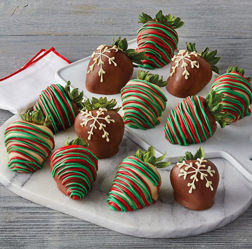 Gourmet Dipped Christmas Dozen Strawberries