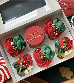 Christmas Dazzle Cupcakes