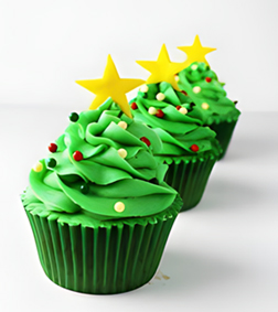 Christmas Tree Cupcakes