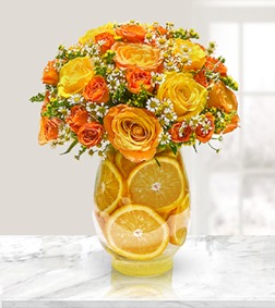 Citrus Summer Fantasy Bouquet, Birthday