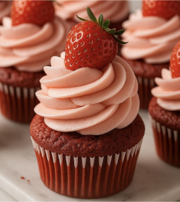 Classic Velvet Berry Cupcakes