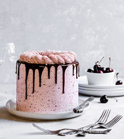 Classy Drip Pink Cake
