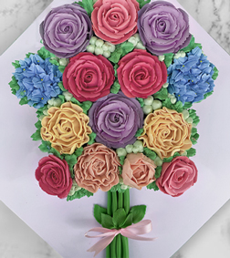 Colorful Cupcake Blooms