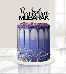 Colorful Starry Night Ramdan Cake