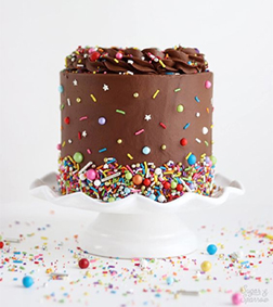Confetti Shower Birthday Cake