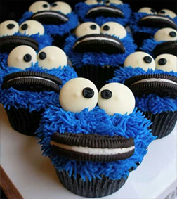 Cookie Monster Cupcakes