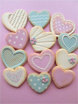 Radiant Hearts Cookies