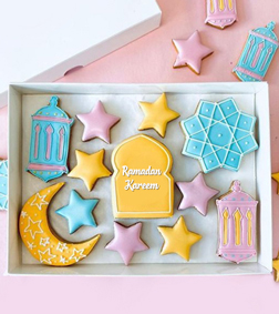 Burst of Colors Ramadan Cookies