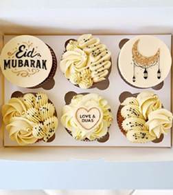 Creamy Eid Wishes 12 Cupcake