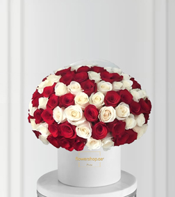Crimson and Pearl Hatbox