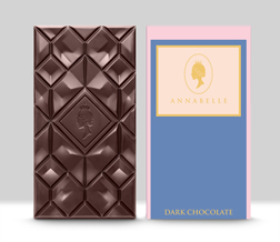 Large Dark Chocolate Bar By Annabelle, Love and Romance
