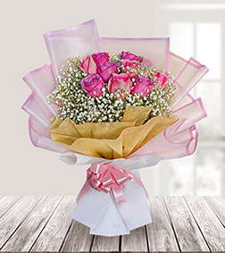 Delicate Pink Rose Bouquet