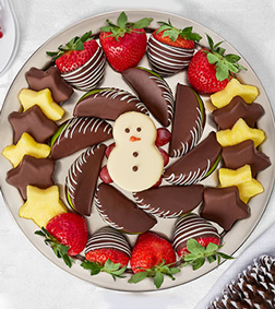 Dipped Fruit Christmas Platter