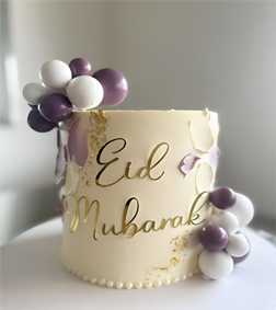 Divine White Eid Cake