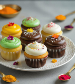 Diwali Essence Cupcakes