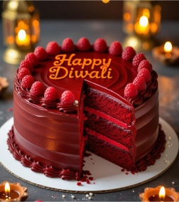 Diwali Flame Cake