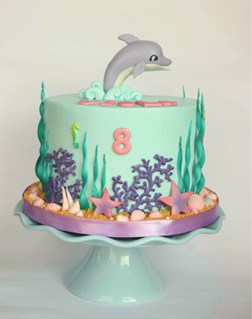 Dolphin's Ocean World Birthday Cake