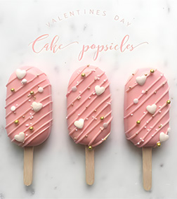 Dreamlike Pink Cakesicles