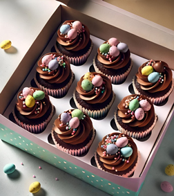 Easter Choco Cupcakes