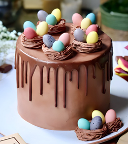 Easter Egg Chocolate Cake