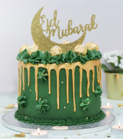 Eid Gold Drip Cake
