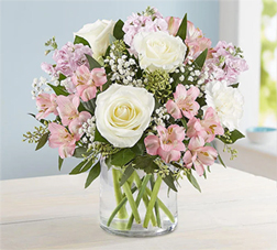 Elegant Blush Bouquet, Carnations