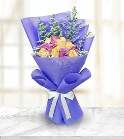 Elegant Purple Melody, Hand-Bouquets