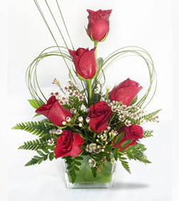 Elegant Red Rose Bouquet, Valentine's Day