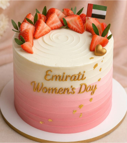 Elegant Strawberry Crown Cake