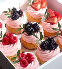 Fancy Berry Cupcakes