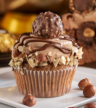 Ferrero Kiss Cupcakes