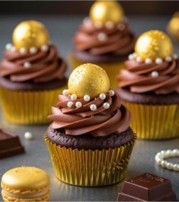 Festive Opulence Cupcakes