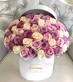 Flawless Beauty Rose Hatbox