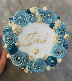 Floral Dad Crown Cake