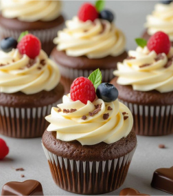 Fruity Crown Cupcakes