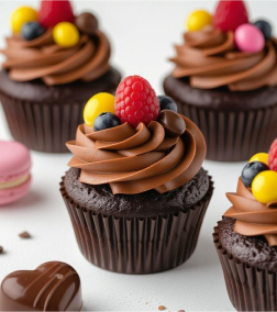 Fruity Whirl Cupcakes