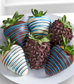 Blue Bounty - 6 Dipped Strawberries