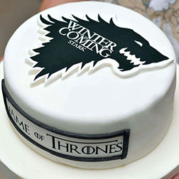 White Winter House Stark Cake