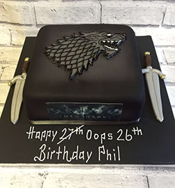 Black Night House Stark Cake