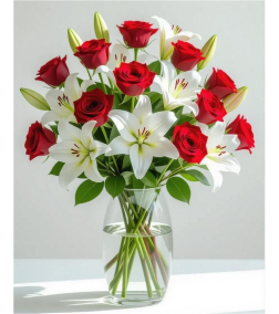 Garden of Roses and Lilies