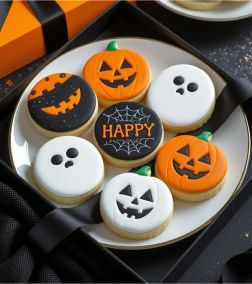 Ghostly Greetings Cookies