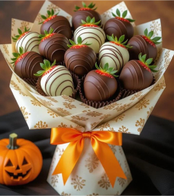 Gilded Harvest Strawberry Bouquet