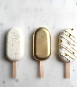 Gilded Glam Cakesicles