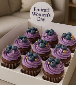 Golden Blueberry Cupcakes