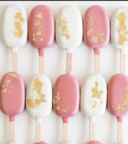 Golden Blush Cakesicles