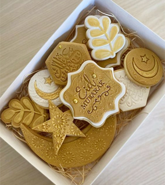 Golden Eid Wishes 10 Cookies