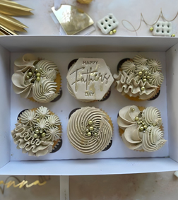 Golden Gesture Cupcakes